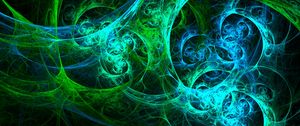 Preview wallpaper fractal, glow, colorful, tangled, abstraction