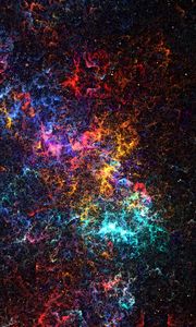 Preview wallpaper fractal, glow, colorful, cloud, abstraction