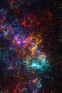 Preview wallpaper fractal, glow, colorful, cloud, abstraction