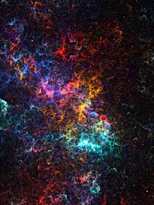 Preview wallpaper fractal, glow, colorful, cloud, abstraction