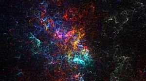 Preview wallpaper fractal, glow, colorful, cloud, abstraction