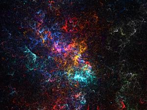 Preview wallpaper fractal, glow, colorful, cloud, abstraction