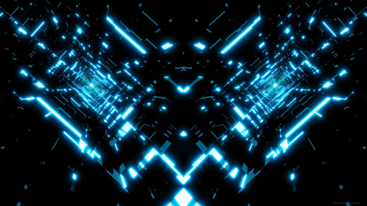 Wallpaper fractal, glow, light, bright, abstraction