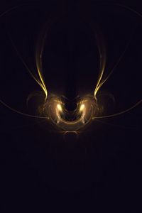 Preview wallpaper fractal, glow, lines, tangled, dark, abstraction