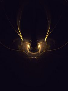 Preview wallpaper fractal, glow, lines, tangled, dark, abstraction