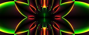 Preview wallpaper fractal, glow, pattern, symmetry, abstraction