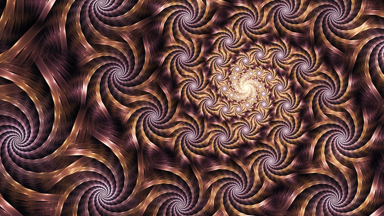 Wallpaper fractal, glow, pattern, abstraction, purple