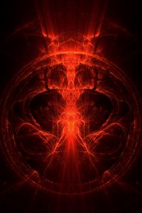 Preview wallpaper fractal, glow, red, light, abstraction