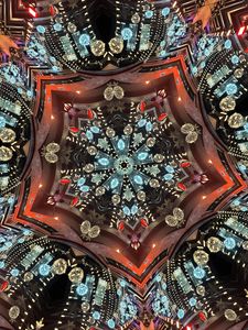 Preview wallpaper fractal, glow, shapes, pattern, abstraction