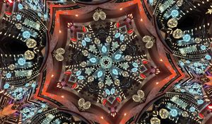 Preview wallpaper fractal, glow, shapes, pattern, abstraction