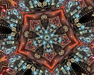 Preview wallpaper fractal, glow, shapes, pattern, abstraction
