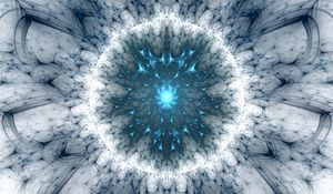 Preview wallpaper fractal, glow, shapes, pattern, background