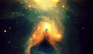 Preview wallpaper fractal, glow, sparks, glitter, nebula, bright