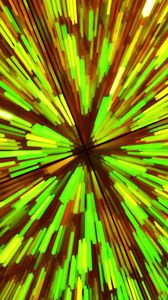 Preview wallpaper fractal, glow, sparks, bright, green