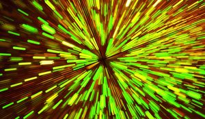 Preview wallpaper fractal, glow, sparks, bright, green