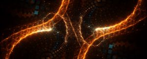 Preview wallpaper fractal, glow, tangled, dark, abstraction
