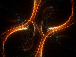 Preview wallpaper fractal, glow, tangled, dark, abstraction