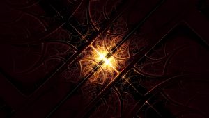 Preview wallpaper fractal, glow, tangled, pattern, abstraction