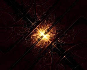 Preview wallpaper fractal, glow, tangled, pattern, abstraction
