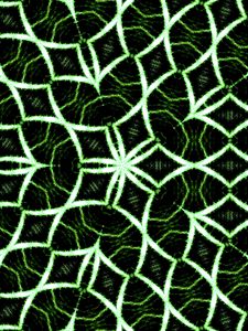 Preview wallpaper fractal, green, glow, lines, grid, kaleidoscope