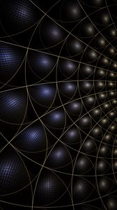 Preview wallpaper fractal, grid, lines, dark, abstraction