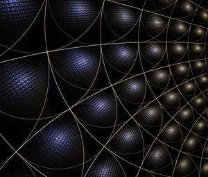Preview wallpaper fractal, grid, lines, dark, abstraction
