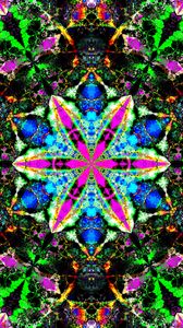 Preview wallpaper fractal, kaleidoscope, abstraction, colorful