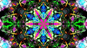 Preview wallpaper fractal, kaleidoscope, abstraction, colorful