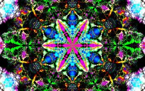 Preview wallpaper fractal, kaleidoscope, abstraction, colorful