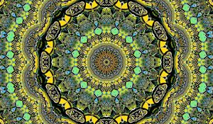 Preview wallpaper fractal, kaleidoscope, abstraction, circles, bright