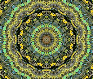 Preview wallpaper fractal, kaleidoscope, abstraction, circles, bright