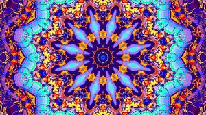 Preview wallpaper fractal, kaleidoscope, abstraction, bright