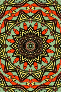 Preview wallpaper fractal, kaleidoscope, abstraction, pattern, bright