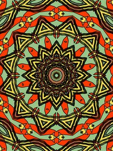 Preview wallpaper fractal, kaleidoscope, abstraction, pattern, bright