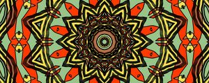 Preview wallpaper fractal, kaleidoscope, abstraction, pattern, bright