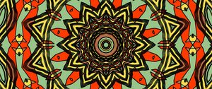 Preview wallpaper fractal, kaleidoscope, abstraction, pattern, bright