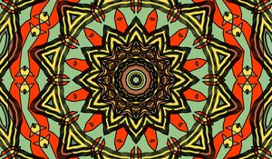 Preview wallpaper fractal, kaleidoscope, abstraction, pattern, bright