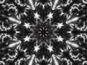 Preview wallpaper fractal, kaleidoscope, abstraction, glow, shapes