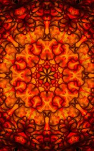 Preview wallpaper fractal, kaleidoscope, abstraction, shapes, bright, pattern