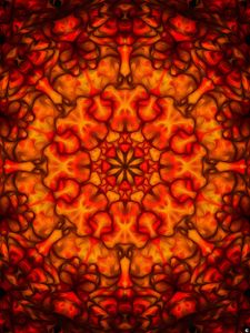 Preview wallpaper fractal, kaleidoscope, abstraction, shapes, bright, pattern