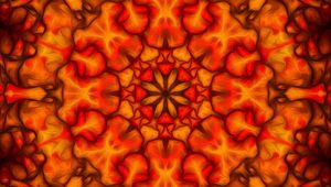 Preview wallpaper fractal, kaleidoscope, abstraction, shapes, bright, pattern