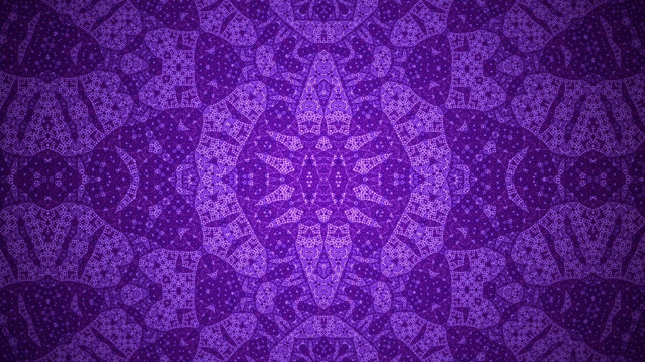 Wallpaper fractal, kaleidoscope, abstraction, shapes, purple