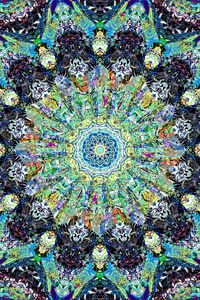 Preview wallpaper fractal, kaleidoscope, abstraction, shapes, colorful