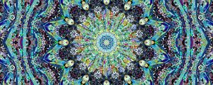 Preview wallpaper fractal, kaleidoscope, abstraction, shapes, colorful