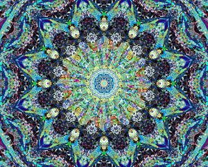 Preview wallpaper fractal, kaleidoscope, abstraction, shapes, colorful