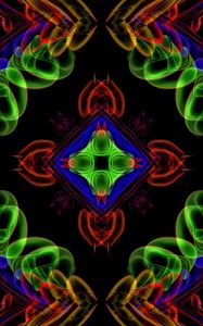 Preview wallpaper fractal, kaleidoscope, abstraction, shapes, transparent