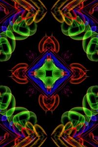 Preview wallpaper fractal, kaleidoscope, abstraction, shapes, transparent