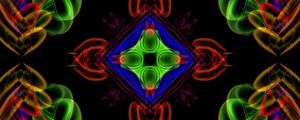Preview wallpaper fractal, kaleidoscope, abstraction, shapes, transparent