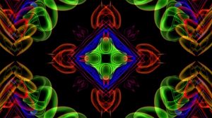 Preview wallpaper fractal, kaleidoscope, abstraction, shapes, transparent