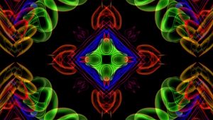 Preview wallpaper fractal, kaleidoscope, abstraction, shapes, transparent